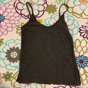 Grey Brandy Melville Ribbed Tank Top
